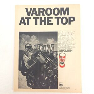 Vintage Mario Andretti STP Gas Treatment Racing Print Ad Collector Decor